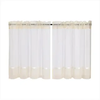 Devola Scheibengardine Ösen 120 x 45 cm Beige