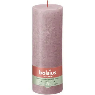 Bolsius Rustik-Kerze 190 x 68 mm rosa