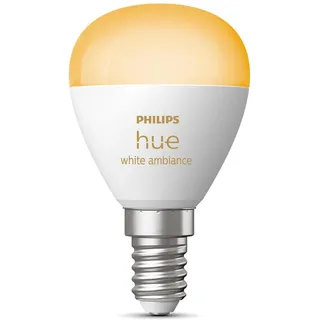 Philips Hue, Leuchtmittel, White Ambiance Luster (E14, 470 lm, 1x)