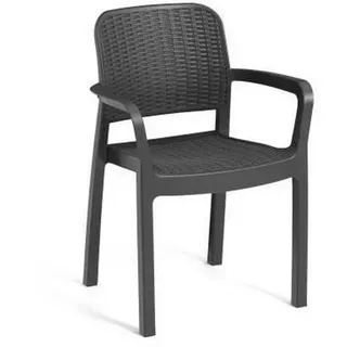 ALLIBERT Bella Gartenstuhl 6 St. 55 x 55 x 85 cm grau