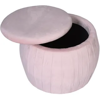 Polsterhocker Samt Schminktisch Hocker Pouf Velour Fusshocker Spielzeugtruhe