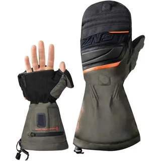Lenz Heat Glove 1.0 Finger Cap Hunting Fäustlinge Grün/Orange L
