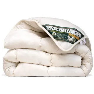 Terschellinger Winterdecke - Bettdecke aus 100% IWS-Schurwolle - Hochwertiges Winter Wolle Bettdecke - Woolmark Zertifiziert - 200 x 220 cm