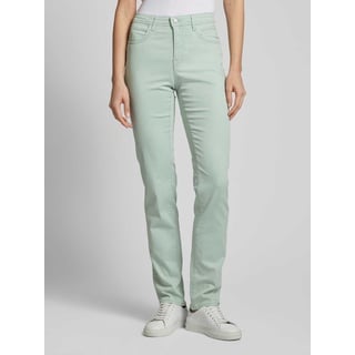 Regular Fit Jeans im unifarbenen Design Modell 'STYLE.MARY', Mint, 46