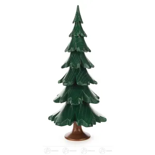 Baum grün lasiert Höhe = 19cm NEU Erzgebirge Holzbaum Dekobaum