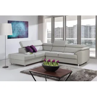 L-Form Leder Sitz Garnitur Designer Wohnlandschaft Ecksofa Couch Sofa Couchen