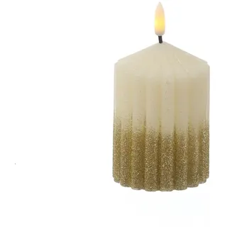 MARELIDA LED Kerze LIV 10 cm 7 cm weiß