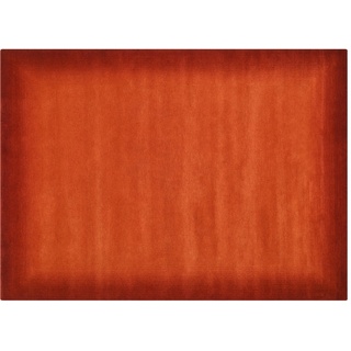 Handgeknüpfter Naturteppich  Vinciano Tami , orange , Wolle , Maße (cm): B: 90