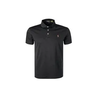 Polo Ralph Lauren Herren Polo-Shirt schwarz Slim Fit, schwarz, NOS