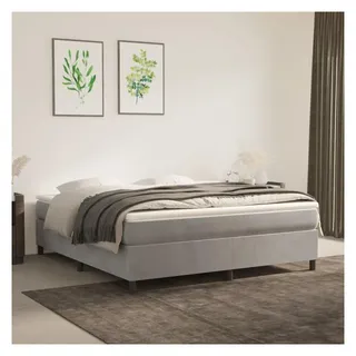 vidaXL Boxspringbettgestell 180 x 200 cm Hellgrau