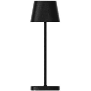 blomus Mobile LED Leuchte -KODU- | Mobile Akku Tischlampe aus Aluminium | Farbe Schwarz | Ø7 x 20H cm | 3 Lichtfarben | Dimmbar per Touch | IP65