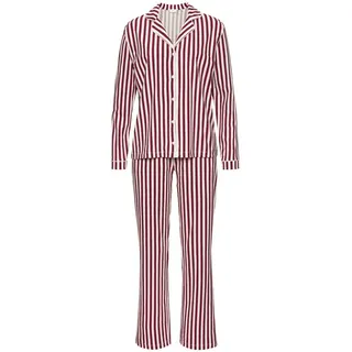 LASCANA Pyjama mit Reverskragen Rot 32/34