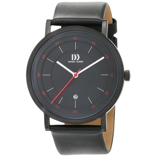 Danish Design Herren Analog Quarz Uhr mit Leder Armband 3314527