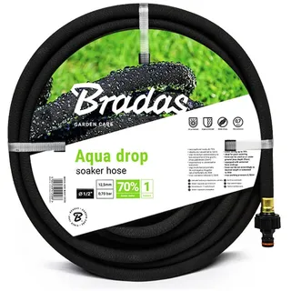 NAKA Gummi, WAD1/2075 Perlschlauch Flexibel Tropfschlauch Bewässerung Gartenschlauch Wasserschlauch Bewässerungsschlauch Hochbeet Gartenbewässerung Bewässerungssystem Gewächshaus 1/2 Zoll 7,5 m