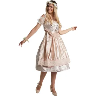 Tectake Traunstein Midi-Dirndl beige S