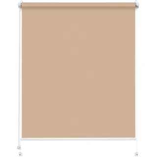 Rettika Sichtschutz Rollo ohne Bohren - Blassebeige, Breite: 85cm, Höhe 150 - Rollos für Fenster ohne Bohren, Fenster rollos für innen, Jalousien zum Klemmen, Klemmrollo