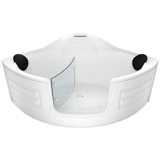 AcquaVapore Pool Badewanne Eckwanne 150 x 150 cm (S70-ALL)