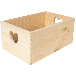 Creative Deco Aufbewahrungsbox 30 x 20 x 13 cm 1-tlg. unlackiert