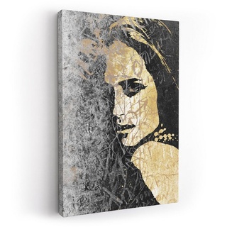 ArtMind XXL-Wandbild Golden Woman, Poster, Premium Wandbilder als Poster & gerahmte Leinwand in 4 Größen, Wall Art, Bild, moderne Kunst
