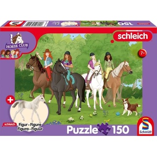 Schmidt Spiele - Schleich : Horse Club - Club Holstein Fohlen, 150 Teile plus Figur