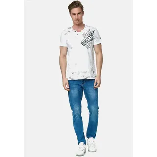 Rusty Neal T-Shirt im coolen Used-Look-Design weiß XXXL