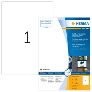 Herma Adressetiketten 9501 Weiß 210,0 x 297,0 mm 50 Blatt
