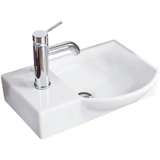 Fackelmann A-Vero Aufsatz-Handwaschbecken 45 x 32 cm (82391)