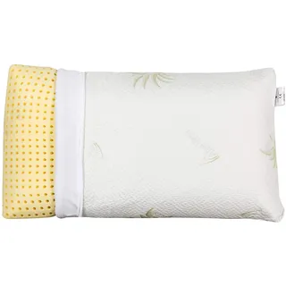 EVERGREENWEB 1 Ortopädische Kissen 40x70 cm, Hoch 18 cm mit Aloe Vera Bezug herausnehmbar, Polsterung aus 100% Memory Foam, Kopfkissen Ideal gegen Nacken und Rückenschmerzen