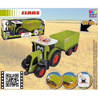 Claas Kids Axion 870 + Cargos 750 Traktor inkl Anhänger 28cm: Interaktives Spielzeug mit Soundeffekten