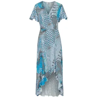 Buffalo Maxikleid Damen blau bedruckt Gr.34