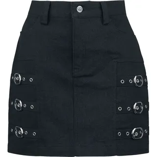 Black Premium by EMP Kurzer Rock Damen Schwarz 36/38
