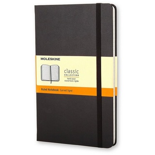 MOLESKINE Notizbuch, Classic Collection P/A6 Pocket (9x14) - mit festem Einband - 70g-Papier schwarz