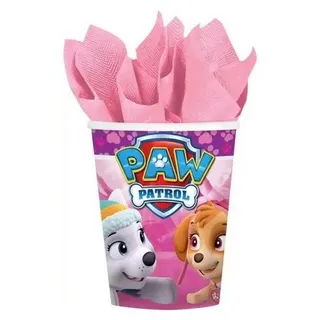 Paw Patrol Pappbecher 0,25 l Mehrfarbig 8 St.