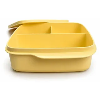 TUPPERWARE To Go Lunchbox Clevere Pause 550 ml pastell gelb mit Trennwand - Gelb