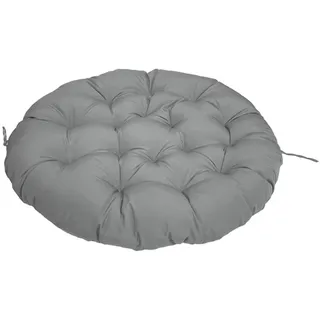 ZTGL Polster für Papasansessel, Rund Durchmesser 80-180 cm Dicke Wasserdicht Outdoor/Indoor, Bodenkissen Kissen für Gartenmöbel, Großer Sitzauflage Auflage für Papasan,Silver Grey,180x180cm