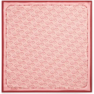 Seidenschal TOMMY HILFIGER "TMONOGRAM SILK SQUARE", Damen, rosa (autumn rot), Web, Seide, gemustert, Modetücher, Regular fit mit Monogramprint