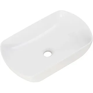 Mid.you Waschbecken, Weiß, Keramik, 50x12.5x31.5 cm, Badezimmer, Waschbecken & Armaturen, Waschbecken