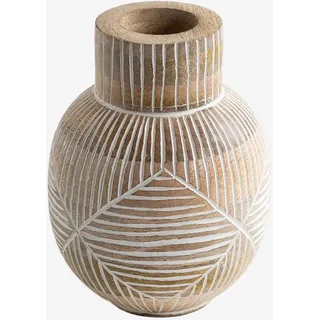 Vase Aus Gelo-mangoholz Mango-holz - Sklum