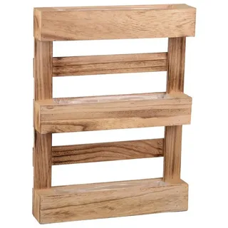 UNUS GARDEN Blumenkasten Paletten Pflanzkasten (1 St., geflammt, 60,5 x 45 x 8,5 cm), Pflanzkasten Pflanzgefäß Kräutergarten Wanddekoration aus Holz braun 8 cm x 60 cm x 45 cm