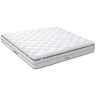 Matratzenschoner Matratzentopper Mikrofaser - Waschbare Komfort Matratzenauflage KNERST, OEKO-TEX Matratzenschoner 200x200 cm mit Eckgummis - Pflegeleicht 95°C 200 cm x 200 cm