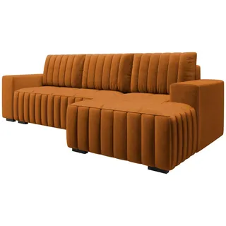 Mirjan24 Eckcouch 5-Sitzer Orange