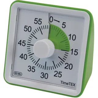 TimeTex Zeitdauer-Uhr lautlos compact grün Kurzzeitmesser