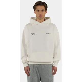 PEGADOR Kapuzensweatshirt Zernez Oversized Hoodie Baumwollmischung, oversize weiß XS
