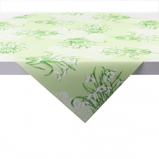 Sovie HORECA Tischdecke Melanie in grün aus Linclass® Airlaid 80 x 80 cm, 20 Stück Hochzeit Frühling Blumen