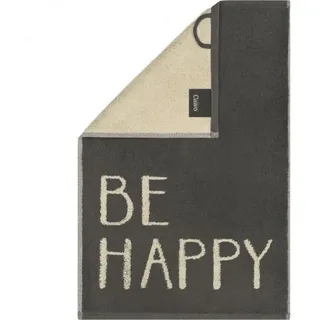 CAWÖ Postcards Handtuch 30 x 50 cm schwarz/beige