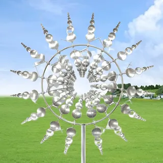 Windrad Garten Metall,Farbenfrohes Windrad,Gartenstecker Windspiel Gartendeko Blumenstecker,Wetterfestes Gartendeko