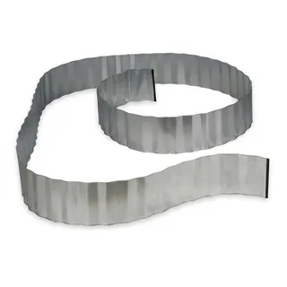 Relaxdays Rasenkante 500 x 16 cm flexibel grau
