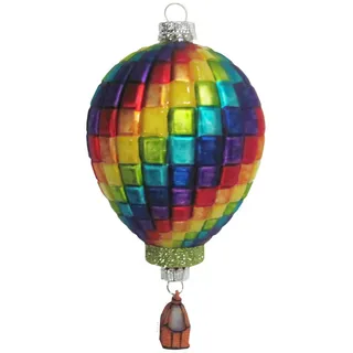 Krebs Glas Lauscha Heißluftballon 1-tlg. 14cm