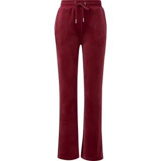 QS Hose aus weichem Nicki rot 42