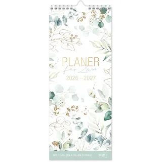 Häfft Planer für Zwei kompakt 26/27 Wand-Kalender [Blattgold]